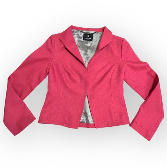 Katherine Hooker Blazer Jacket Pink Custom Tailor Tweed Preppy Tailoring England - Picture 1 of 12